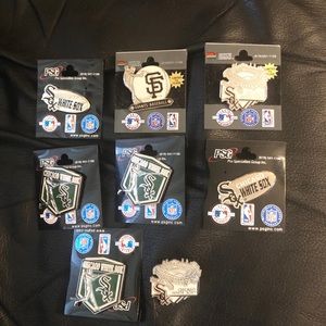 Lot of 8 Baseball Pins limited Chicago White Sox